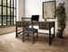 Loft Brown - Chair With Fabric Seat (Set of 2) - Two Tone Gray / Brown