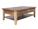 Antique - Cocktail Table With 4 Drawers - Multicolor