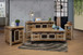 Antique - Cocktail Table With 8 Drawers / 4 Doors - Multicolor