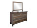 Antique Gray - Mirror - Gray / Brown