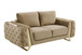 1051 - Contemporary Velvet Loveseat