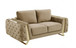 1051 - Contemporary Velvet Loveseat