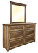 Montana - Mirror - Two Tone Light Brown