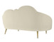 Cloud - Velvet Settee - Cream