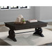 Stone - Coffee Table With PU Base - Dark Walnut
