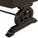 Stone - Coffee Table With PU Base - Dark Walnut