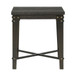 Factory - Square End Table With Usb - Light Brown