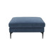 Serena - Velvet Ottoman With Black Legs