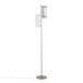 Rhonda - Floor Lamp - Brushed Nickel With White Shade