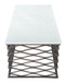 Duchess - Coffee Table - White / Antique Bronze