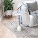 Cynthia - Side Table - White & Gold