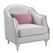Kasa - Chair With Pillow - Beige Linen & Champagne
