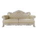 Dresden - Sofa With 4 Pillows - Synthetic Leather & Bone White