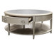 Kasa - Coffee Table - Sintered Stone Top & Champagne