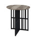 Zudora - End Table - Antique Oak & Black