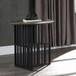 Zudora - End Table - Antique Oak & Black