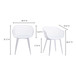 Piazza - Outdoor Chair (Set of 2) - White