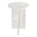 Grace - Accent Table White Marble - White