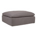 Clay - Livesmart Fabric Ottoman - Light Gray