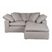 Terra - Livesmart Fabric Condo Nook Modular Sectional - Light Gray