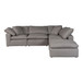 Terra - Condo Dream Modular Sectional Livesmart Fabric - Light Gray