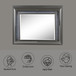 Sawyer - Mirror With LED - Metallic Gray