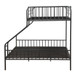 Caius - Twin Long/Queen Bunk Bed - Gunmetal