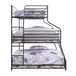 Caius II - Twin Over Full/Queen Bunk Bed - Gunmetal