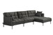 Duzzy - Sectional Sofa - Dark Gray Fabric