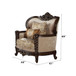 Devayne - Chair With 2 Pillows Same Lv01584) - Pattern Fabric & Dark Walnut