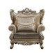 Ranita - Chair With 2 Pillows - Fabric & Champagne