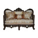 Devayne - Loveseat - Fabric & Dark Walnut