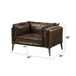 Porchester - Chair - Distress Chocolate Top Grain Leather