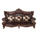 Forsythia - Sofa - Espresso Top Grain Leather Match & Walnut