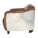 Brancaster - Loveseat - Retro Brown Top Grain Leather & Aluminum
