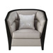 Zemocryss - Chair With Pillow - Beige Fabric