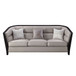 Zemocryss - Sofa With 3 Pillows - Beige Fabric
