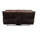 Jaylen - Motion Loveseat With Console - Toffee & Espresso Polished Microfiber