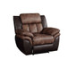 Jaylen - Motion Recliner - Toffee & Espresso Polished Microfiber