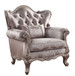 Jayceon - Chair With Pillow - Fabric & Champagne