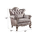 Jayceon - Chair With Pillow - Fabric & Champagne