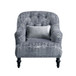 Gaura - Chair With Pillow - Dark Gray Velvet