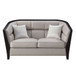 Zemocryss - Loveseat With 2 Pillows - Beige Fabric