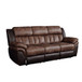 Jaylen - Motion Sofa - Toffee & Espresso Polished Microfiber