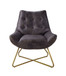 Dhalsim - Accent Chair - Antique Ebony Top Grain Leather