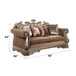 Northville - Loveseat With 4 Pillows - Velvet & Antique Silver