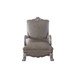 Dresden - Chair With Pillow - Synthetic Leather & Vintage Bone White