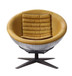 Brancaster - Accent Chair - Turmeric Top Grain Leather & Aluminum