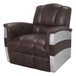 Brancaster - Accent Chair - Retro Brown Top Grain Leather & Aluminum