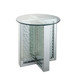 Nysa - 23" End Table - Mirrored & Faux Crystals